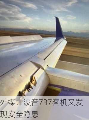 外媒：波音737客机又发现安全隐患