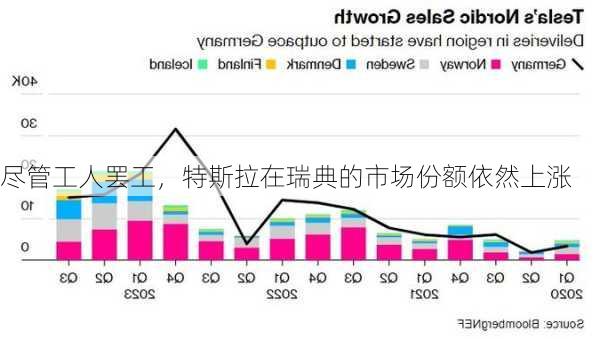 尽管工人罢工，特斯拉在瑞典的市场份额依然上涨