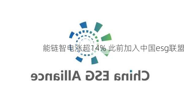 能链智电涨超14% 此前加入中国esg联盟