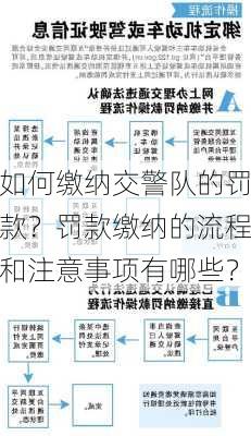 如何缴纳交警队的罚款？罚款缴纳的流程和注意事项有哪些？