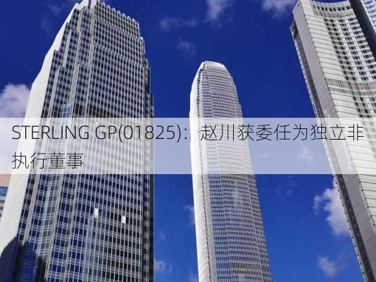 STERLING GP(01825)：赵川获委任为独立非执行董事