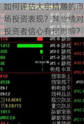 如何评估大宇精雕的市场投资表现？其业绩对投资者信心有何影响？