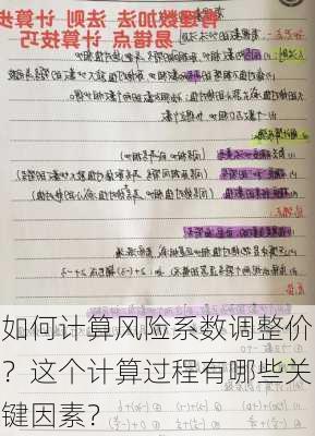 如何计算风险系数调整价？这个计算过程有哪些关键因素？