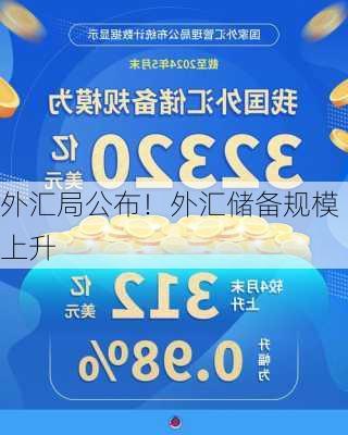 外汇局公布！外汇储备规模上升