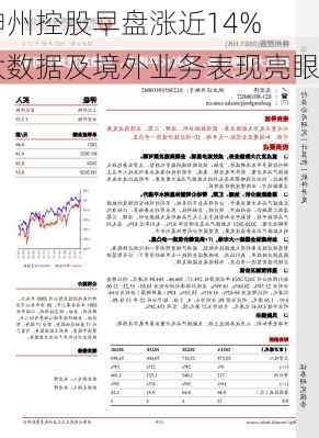 神州控股早盘涨近14% 大数据及境外业务表现亮眼