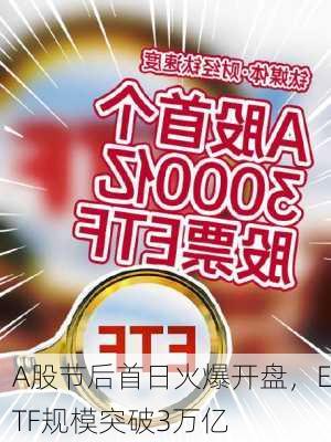 A股节后首日火爆开盘，ETF规模突破3万亿