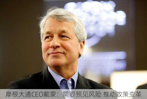 摩根大通CEO戴蒙：需要预见风险 推动政策变革