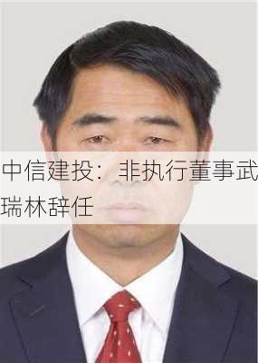 中信建投：非执行董事武瑞林辞任