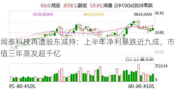 闻泰科技再遭股东减持：上半年净利暴跌近九成，市值三年蒸发超千亿