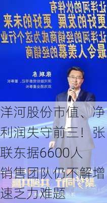 洋河股份市值、净利润失守前三！张联东据6600人销售团队仍不解增速乏力难题