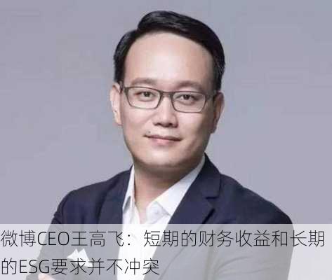 微博CEO王高飞：短期的财务收益和长期的ESG要求并不冲突