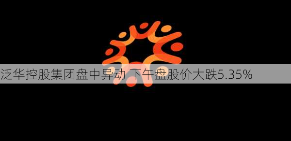 泛华控股集团盘中异动 下午盘股价大跌5.35%