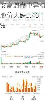 安高盟盘中异动 股价大跌5.46%