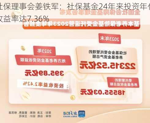 社保理事会姜铁军：社保基金24年来投资年化收益率达7.36%