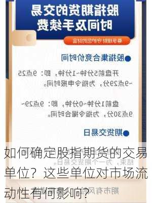 如何确定股指期货的交易单位？这些单位对市场流动性有何影响？