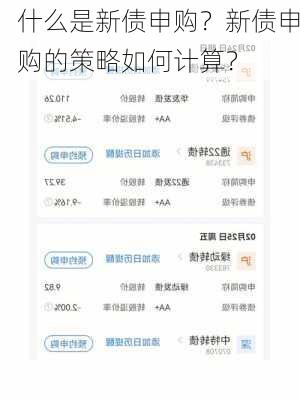 什么是新债申购？新债申购的策略如何计算？