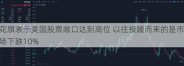 花旗表示美国股票敞口达到高位 以往接踵而来的是市场下跌10%