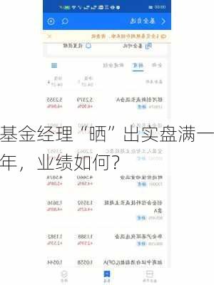 基金经理“晒”出实盘满一年，业绩如何？