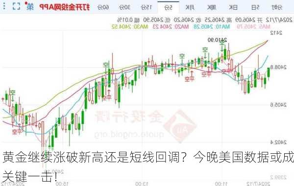 黄金继续涨破新高还是短线回调？今晚美国数据或成关键一击！