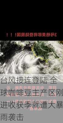 台风接连登陆 全球咖啡豆主产区刚进收获季就遭大暴雨袭击