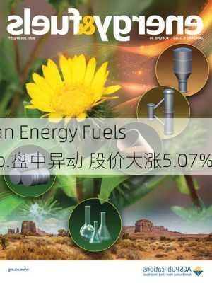 Clean Energy Fuels Corp.盘中异动 股价大涨5.07%