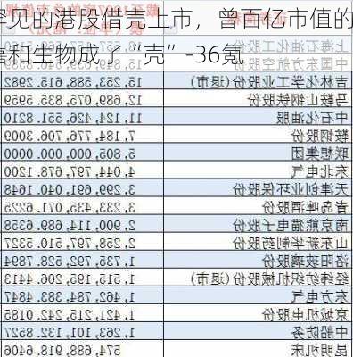 罕见的港股借壳上市，曾百亿市值的嘉和生物成了“壳”-36氪