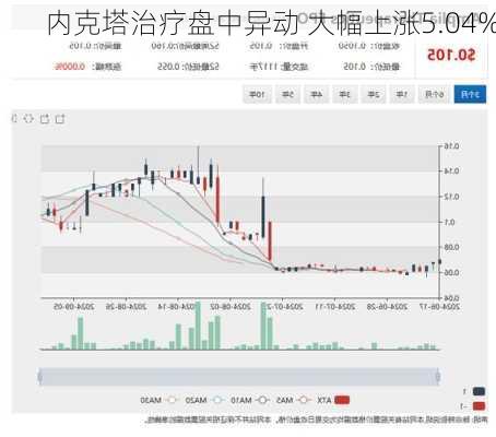 内克塔治疗盘中异动 大幅上涨5.04%