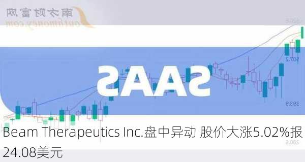 Beam Therapeutics Inc.盘中异动 股价大涨5.02%报24.08美元