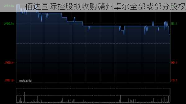 佰达国际控股拟收购赣州卓尔全部或部分股权