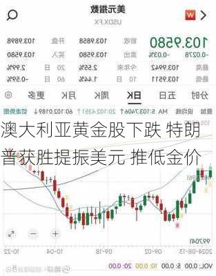 澳大利亚黄金股下跌 特朗普获胜提振美元 推低金价