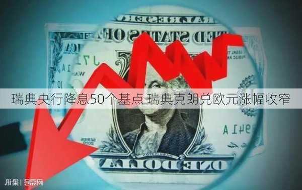 瑞典央行降息50个基点 瑞典克朗兑欧元涨幅收窄