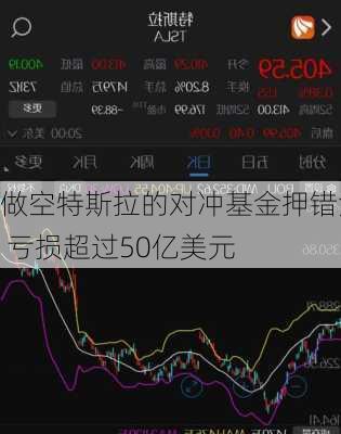 做空特斯拉的对冲基金押错注 亏损超过50亿美元