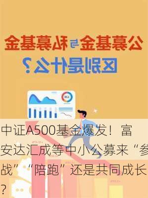 中证A500基金爆发！富安达汇成等中小公募来“参战”“陪跑”还是共同成长？