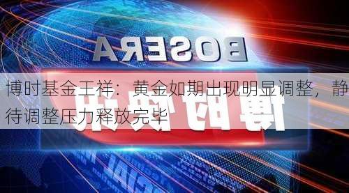 博时基金王祥：黄金如期出现明显调整，静待调整压力释放完毕