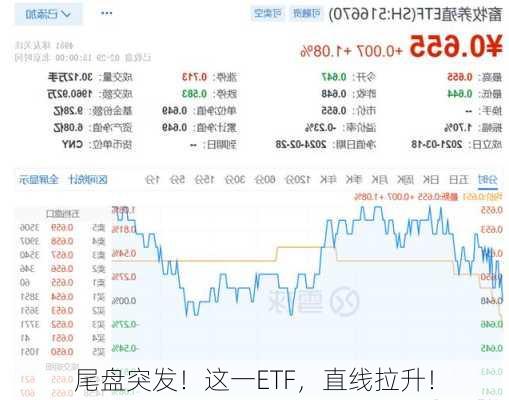 尾盘突发！这一ETF，直线拉升！