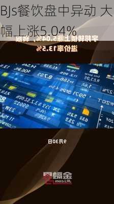 BJs餐饮盘中异动 大幅上涨5.04%