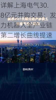 详解上海电气30.8亿元并购交易：发力机器人全产业链 第二增长曲线提速