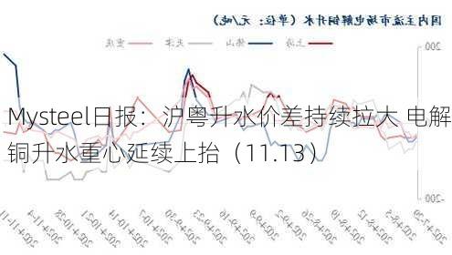 Mysteel日报：沪粤升水价差持续拉大 电解铜升水重心延续上抬（11.13）