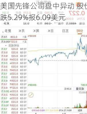 美国先锋公司盘中异动 股价大跌5.29%报6.09美元