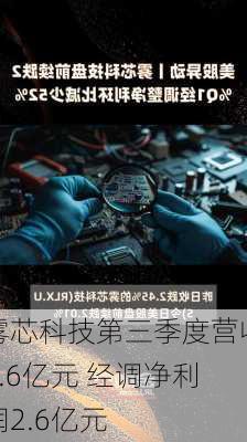 雾芯科技第三季度营收7.6亿元 经调净利润2.6亿元