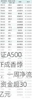 中证A500ETF成香饽饽，一周净流入资金超300亿元