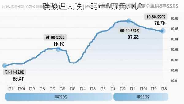 碳酸锂大跌，明年5万元/吨？