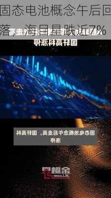 固态电池概念午后回落，海目星跌近7%