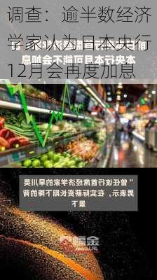 调查：逾半数经济学家认为日本央行12月会再度加息