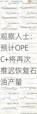 观察人士：预计OPEC+将再次推迟恢复石油产量