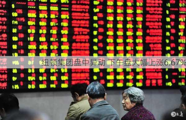 纽顿集团盘中异动 下午盘大幅上涨6.67%