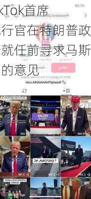 TikTok首席执行官在特朗普政府就任前寻求马斯克的意见