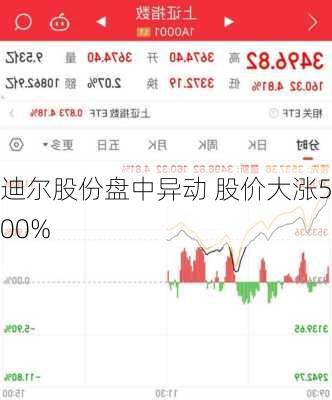 迪尔股份盘中异动 股价大涨5.00%