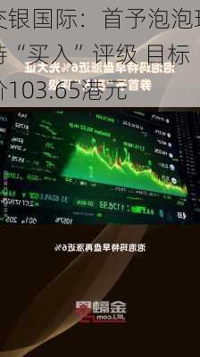 交银国际：首予泡泡玛特“买入”评级 目标价103.65港元