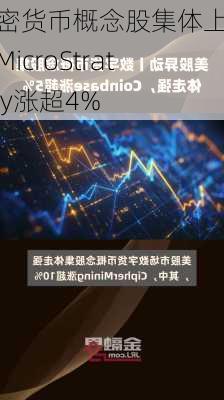 加密货币概念股集体上涨，MicroStrategy涨超4%